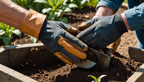 Équipez-vous de gants de jardinage très résistants.